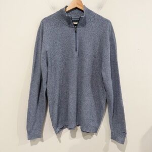 BONOBOS Golf Men’s Quarter-Zip Knit Pullover Size XL Business Casual Preppy